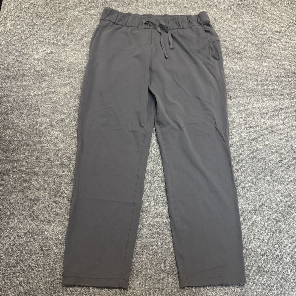 Lululemon Pants Womens 10 On the Fly Straight Leg Pull On Pockets Everyday Black